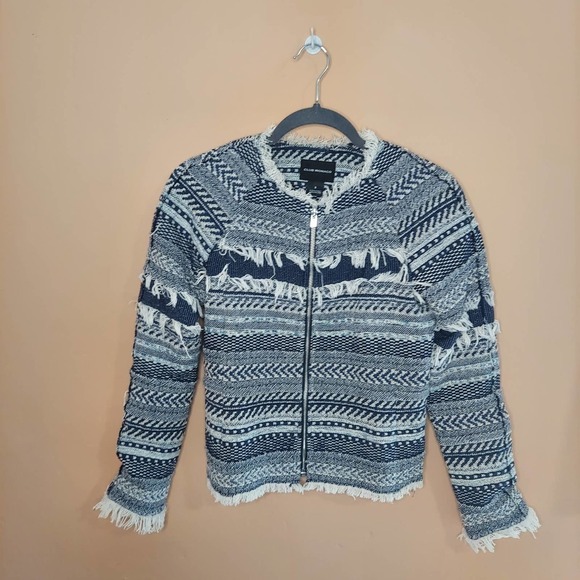 Club Monaco Fringe Tweed Jacket - Picture 1 of 9
